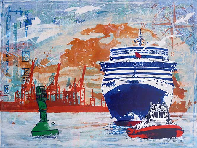 Queen mit Schlepper (Queen with Tug)